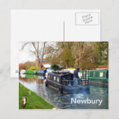 Boating in Newbury Briefkaart (Voorkant / Achterkant)