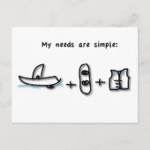 Boating is alles wat ik nodig heb briefkaart (Voorkant)