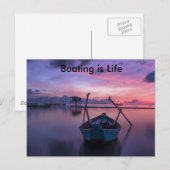 Boating is het briefkaart van het leven (Voorkant / Achterkant)