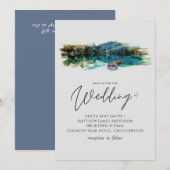 Boating Lake Natuur Wedding Handgeschreven Style (Voorkant / Achterkant)