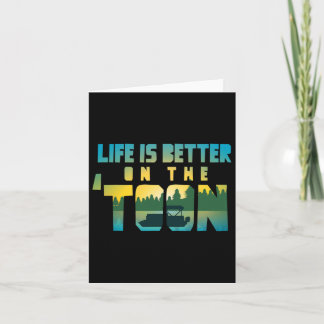 Boating Life is beter dan Toon Pontoon Kapitein Kaart