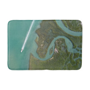 Boating Marsh Scene Badmat