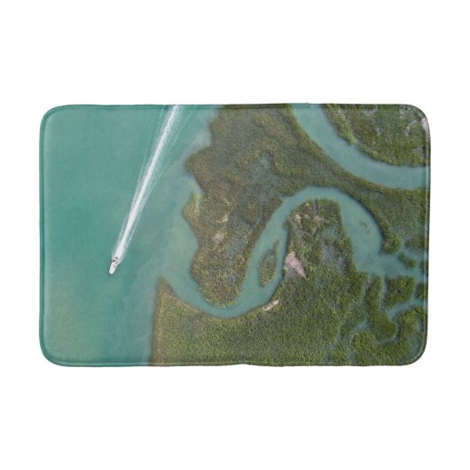 Boating Marsh Scene Badmat (Voorkant)