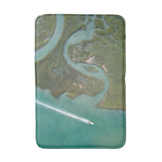 Boating Marsh Scene Badmat (Voorkant Verticaal)