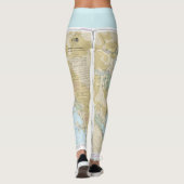 Boating Nautical Chart of San Francisco Bay Leggings (Achterkant)