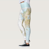 Boating Nautical Chart of San Francisco Bay Leggings (Links)