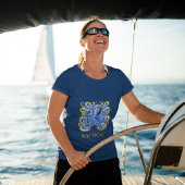 Boating Octopus Elegant Blauw Persoonlijk T-shirt