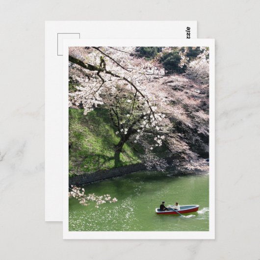 Boating op Chidorigafuchi: Tokio, Japan Briefkaart (Voorkant / Achterkant)