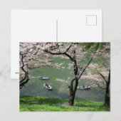 Boating op Chidorigafuchi: Tokio, Japan Briefkaart (Voorkant / Achterkant)