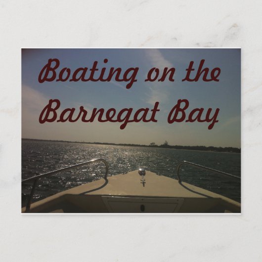 Boating op de Barnegat Bay Briefkaart (Voorkant)