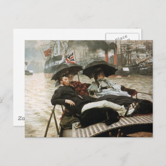 Boating op de haven briefkaart (Voorkant / Achterkant)