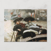 Boating op de haven briefkaart (Voorkant)