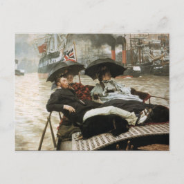 Boating op de haven briefkaart