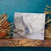 Boating op een Noorse Fjord (olie op canvas) Fotoplaat (Zijkant)