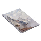 Boating op een Noorse Fjord (olie op canvas) Notitieboek (Rechterzijde)