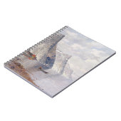 Boating op een Noorse Fjord (olie op canvas) Notitieboek (Linkerzijde)