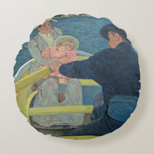 Boating Party, 1893-94 (olie op canvas) Rond Kussen