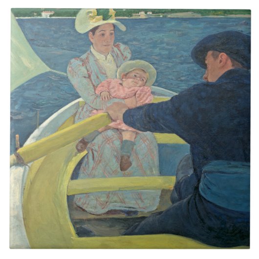 Boating Party, 1893-94 (olie op canvas) Tegeltje (Voorkant)
