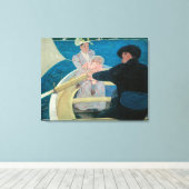 Boating Party van Mary Cassatt,  Fine Art Canvas Afdruk (Insitu (Houten vloer))