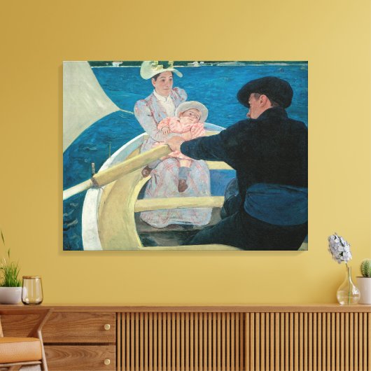 Boating Party van Mary Cassatt,  Fine Art Canvas Afdruk (Insitu (Woonkamer))