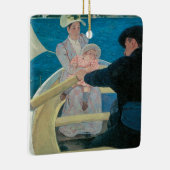 Boating Party van Mary Cassatt,  Fine Art Keramisch Ornament (Rechts)