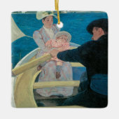 Boating Party van Mary Cassatt, Fine Art Keramisch Ornament (Voorkant)