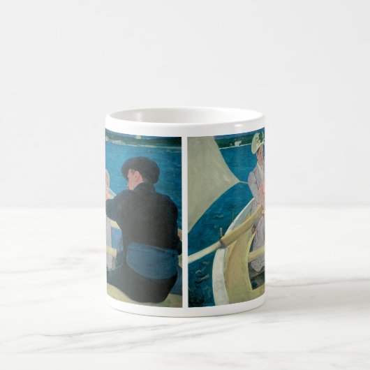 Boating Party van Mary Cassatt, Fine Art Koffiemok (Center)
