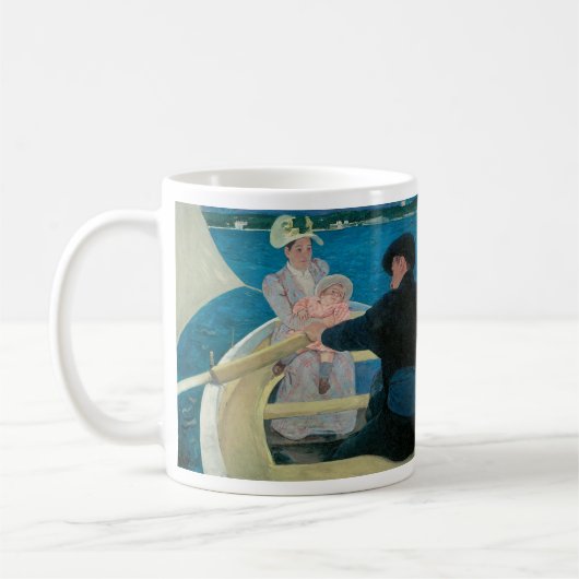Boating Party van Mary Cassatt,  Fine Art Koffiemok (Links)