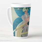 Boating Party van Mary Cassatt, Fine Art Latte Mok (Linkerhoek)
