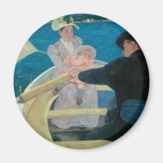 Boating Party van Mary Cassatt,  Fine Art Magneet (Voorkant)