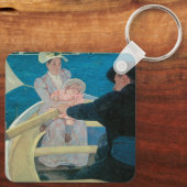 Boating Party van Mary Cassatt,  Fine Art Sleutelhanger (Achterkant)