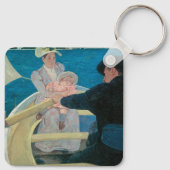 Boating Party van Mary Cassatt,  Fine Art Sleutelhanger (Achterkant)