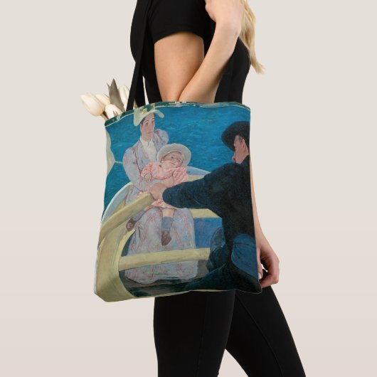 Boating Party van Mary Cassatt,  Fine Art Tote Bag (Dichtbij)