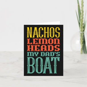 Boating Sailing Nachos Lemon Heads De boot van mij Kaart