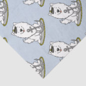 Boating Sailing Nautical American Eskimo Dog Cute Tissuepapier (Detail)