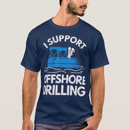 Boating Shirt I Steun offshore boormachines (Voorkant)