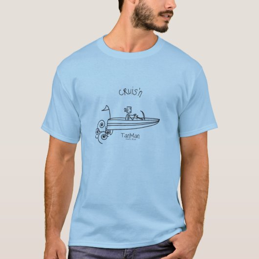 Boating TanMan T-shirt (Voorkant)