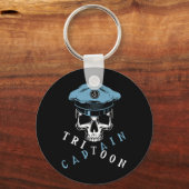 Boating Tritoon Captain Flatboat Life Pontoon For  Sleutelhanger (Voorkant)