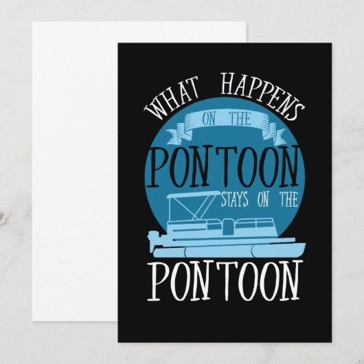 BOATING - wat er op de afbeelding gebeurt Kaart (Voorkant / Achterkant)