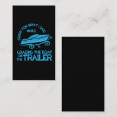 Boatlading De boot op de aanhangwagen laden Visitekaartje (Voorkant / Achterkant)