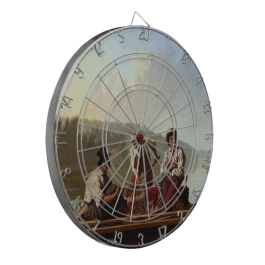 Boatmen op de Missouri Dartbord (Voorkant Links)