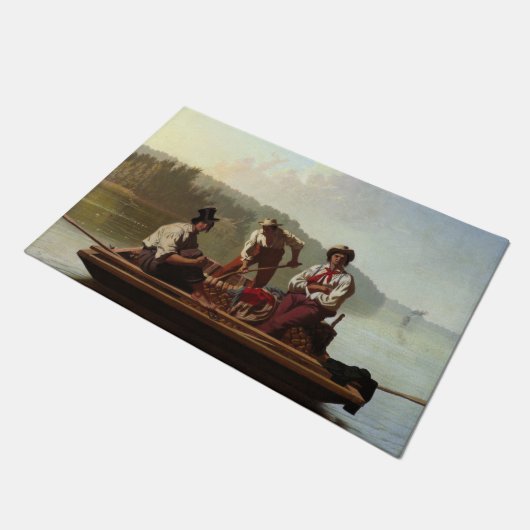 Boatmen op de Missouri Deurmat (Schuin)