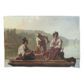 Boatmen op de Missouri Kussensloop (Voorkant-Links)