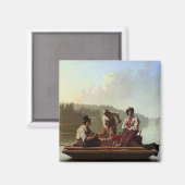 Boatmen op de Missouri Magneet (Voorkant / Achterkant)