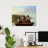 Boatmen op de Missouri Poster (Thuiskantoor)