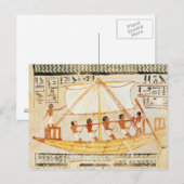 Boatmen op de Nijl, van de Tomb van Sennefe Briefkaart (Voorkant / Achterkant)
