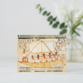 Boatmen op de Nijl, van de Tomb van Sennefe Briefkaart (Staand voorkant)