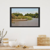 Boats aan de Zwarte rivier Poster (Keuken)