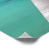 Boats aan een steiger in de Stille Oceaan Poster (Hoek)