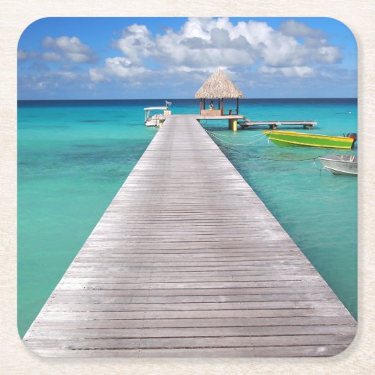 Boats aan een steiger in het onderzetter van de St (Voorkant)